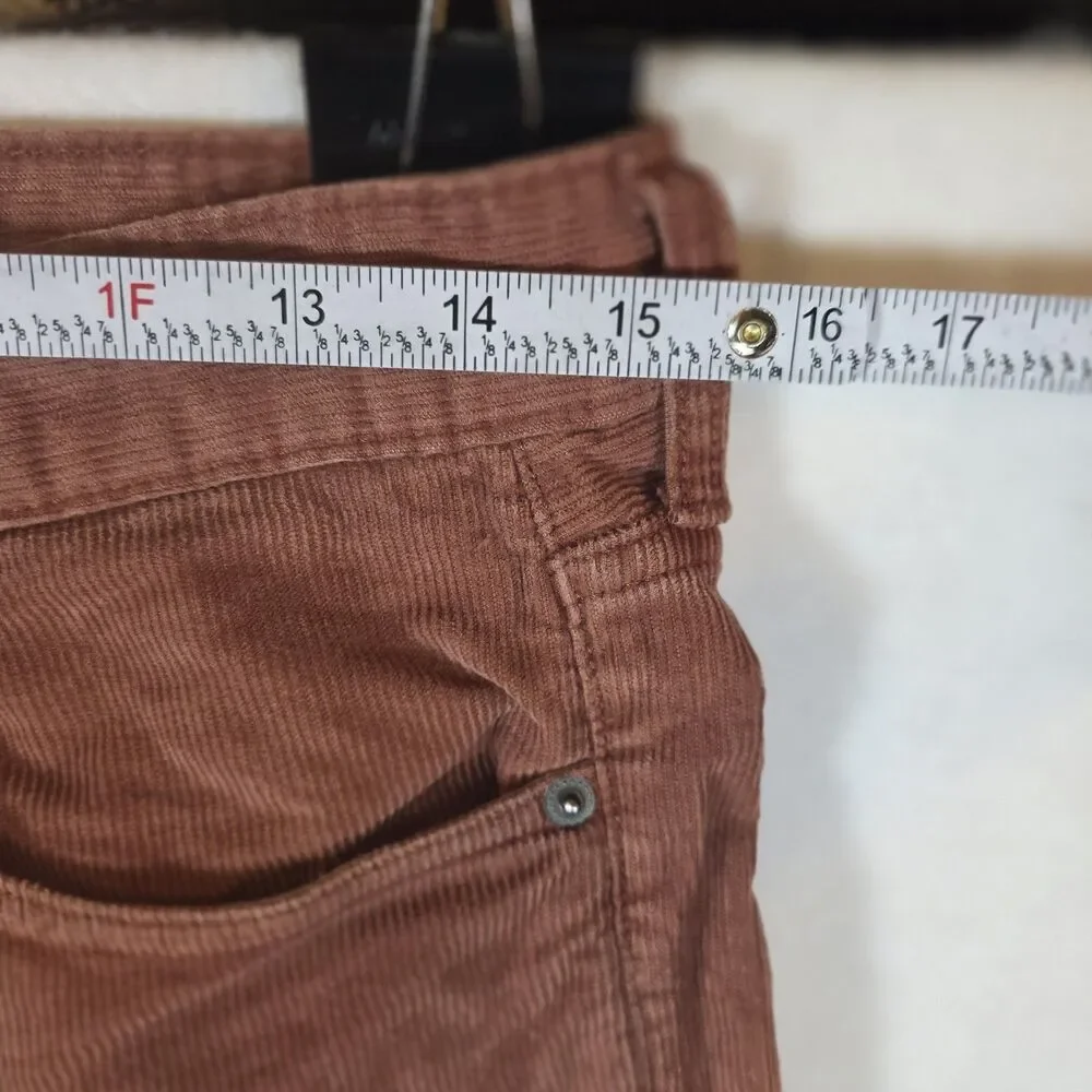 J.Crew 770 Slim Fit Brown Corduroy Stretch Tapered Pants Waist 29